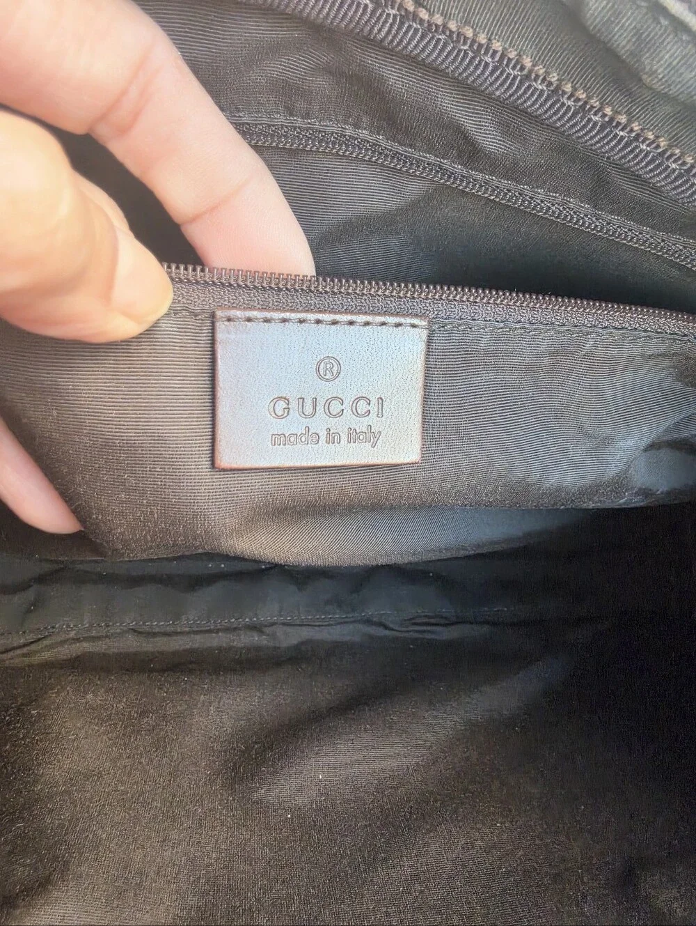 GUCCI Vtg GG Monogram Canvas Tote Briefcase Top Handle Shoulder Bag